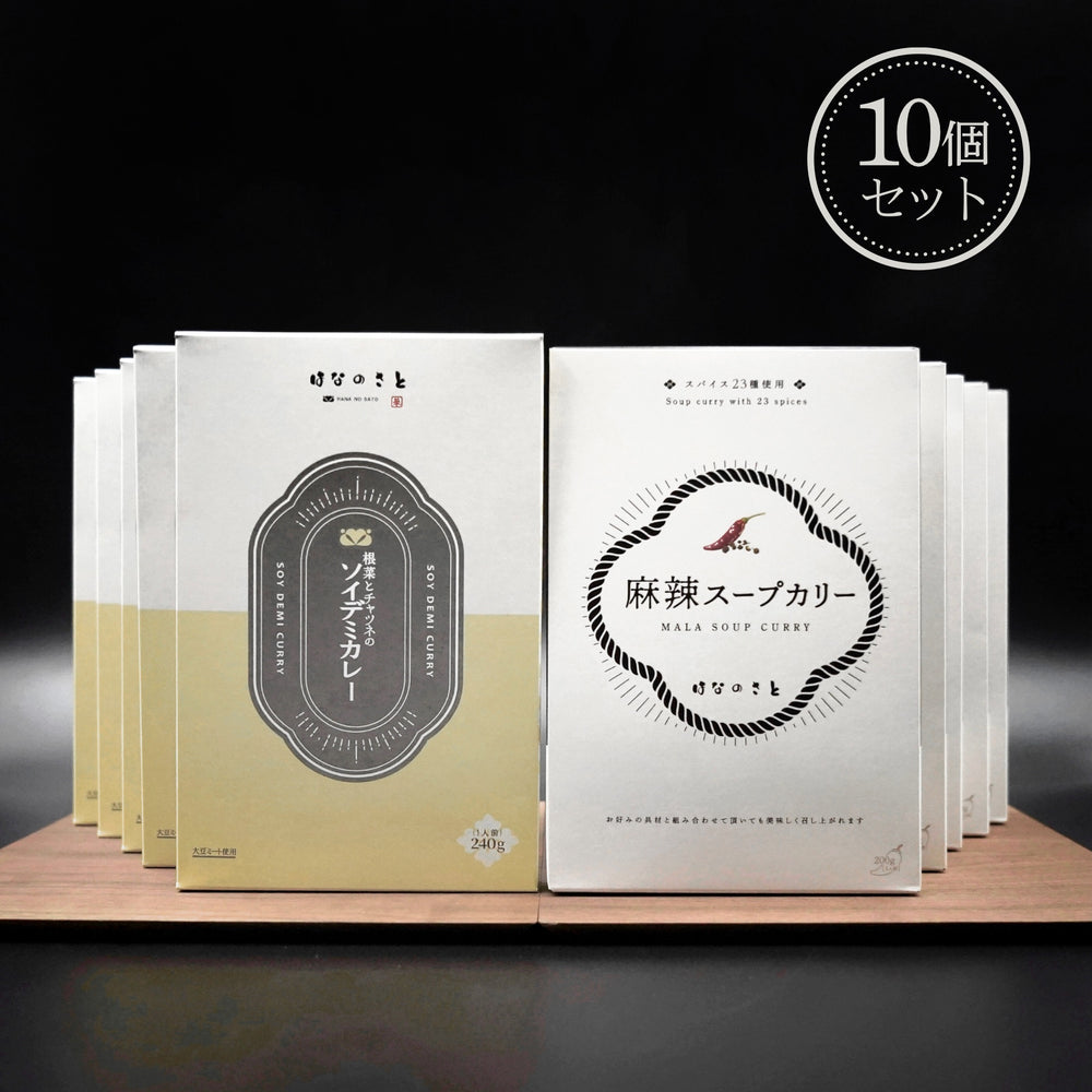 はなのさとオリジナルカレー２種ミックスセット　１０個入り